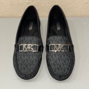 Michael Kors Black Flats with Signature MK Detail Brand New